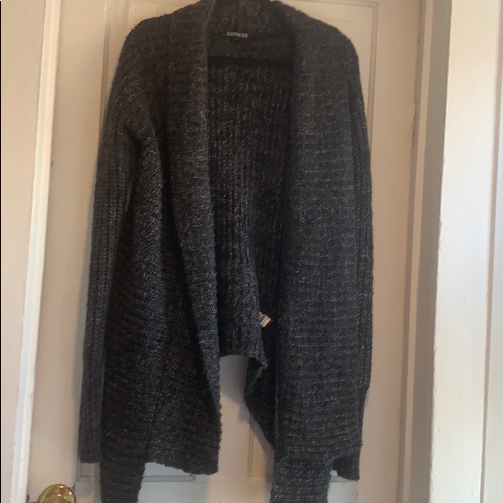 Express - Gray cardigan sweater - super warm